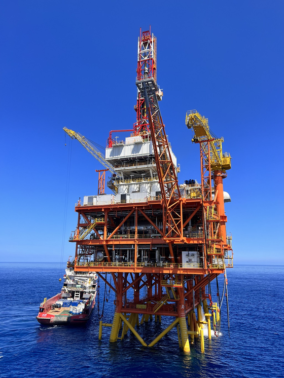 An oil platform installed in SK Earthon's 17/03 offshore block in the South China Sea [SK INNOVATION] 