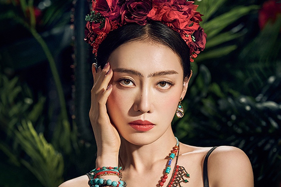 Kim Hieora alternates the role of Frida in the musical ″Frida, The Last Night Show.″ [EMK MUSICAL COMPANY] 