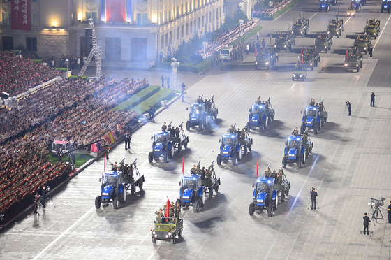 A military parade in Pyonyang on Sept. 8 [NEWS1] 