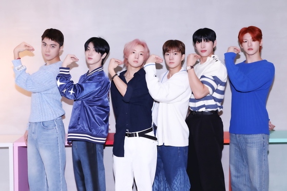 Just B dropped its fourth EP ″÷(Nanugi)″ on Monday, making it the boy band's first EP release in almost a year. [BLUEDOT ENTERTAINMENT]