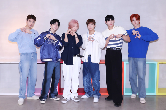Just B dropped its fourth EP ″÷(Nanugi)″ on Monday, making it the boy band's first EP release in almost a year. [BLUEDOT ENTERTAINMENT]
