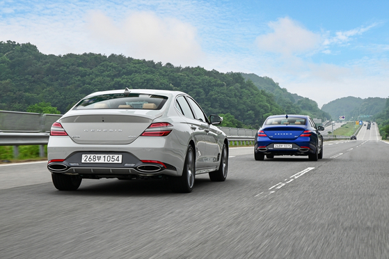 The rear of the latest Genesis G70s [HYUNDAI MOTOR]