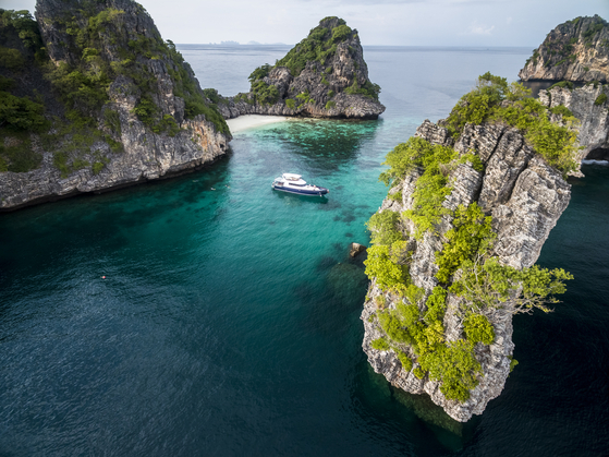 Pimalai Resort and Spa is on an island called Koh Lanta, located just off the coast of Krabi. To get to the resort, guests take a 45-minute boat ride that offers a spectacular view of the crystal-blue Andaman Sea. [PIMALAI RESORT & SPA] 