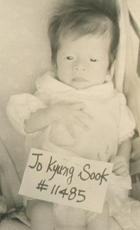 Louise Svendsen's picture taken in 1982 before she was adopted from Korea to Denmark in 1982. [LOUISE SVENDSEN]
