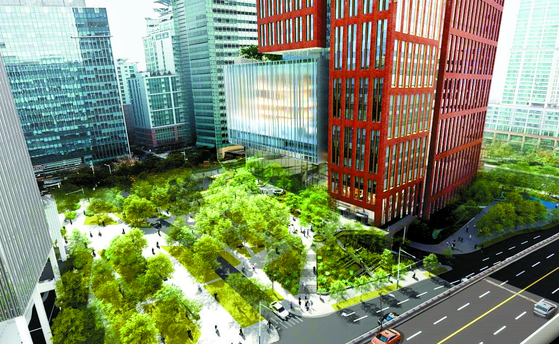 Computer rendered images of the new Hoam Art Hall building and the neighboring area. [SEOUL METEROPOLITAN GOVERNMENT]