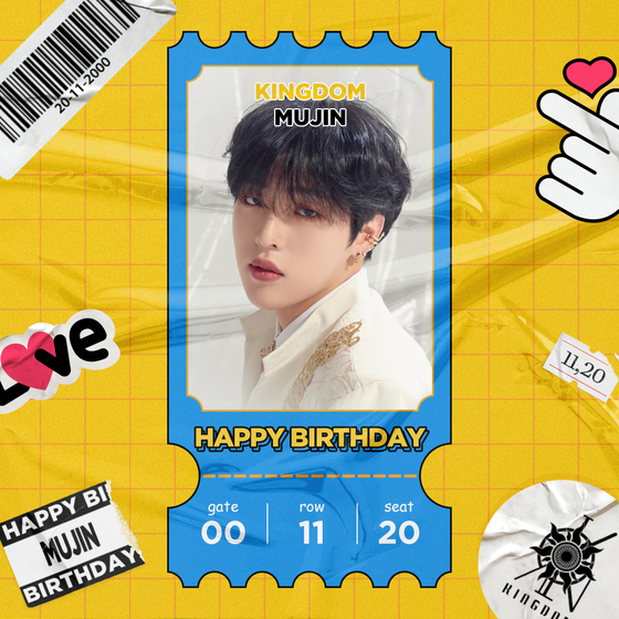 Mujin of boy band Kingdom, the winner of Celeb Confirmed's November birthday poll [GF ENTERTAINMENT]