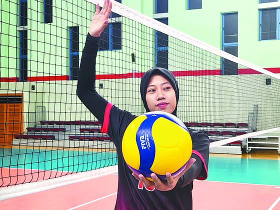 The Daejeon Jung Kwan Jang Red Sparks’ Megawati Hangestri Pertiwi [JOONGANG ILBO]