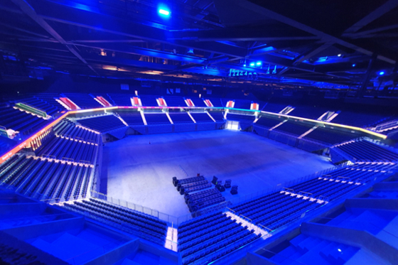 Inspire Arena inside the new Moghegan Inspire Entertainment Resort in Incheon [MOHEGAN INSPIRE ENTERTAINMENT RESORT]