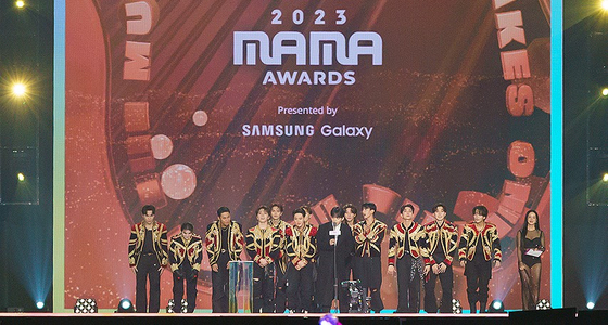 Seventeen wins Album of the Year at the 2023 MAMA Awards on Wednesday. [MNET]