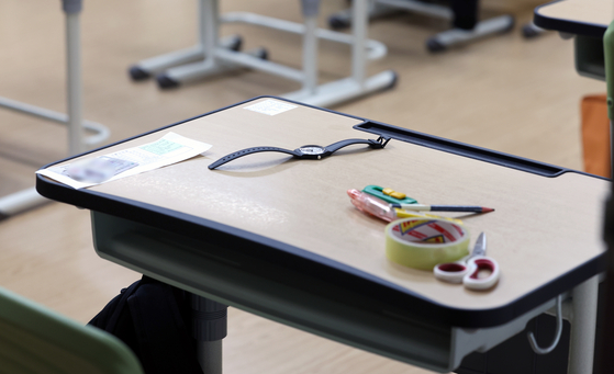 A classroom in Gwangju. Unrelated to the story. [YONHAP]