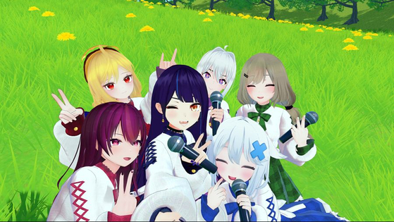 Isegye Idol is a six-member virtual girl group who debuted in 2021, organized by YouTuber and Twitch streamer Oh Young-taek. [WAK ENTERTAINMENT]