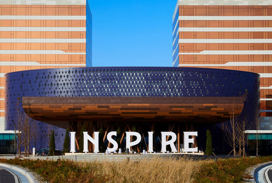 The front gate of Mohegan Inspire Entertainment Resort on Yeongjong Island, Incheon [MOHEGAN INSPIRE ENTERTAINMENT RESORT]
