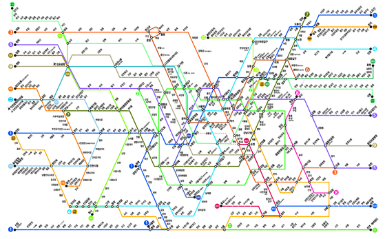 The current Seoul subway map [SEOUL METROPOLITAN GOVERNMENT]