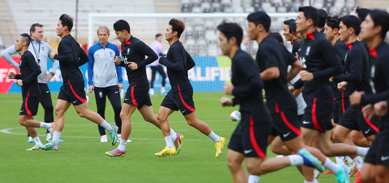 The Korean national team led by manager Jurgen Klinsmann [YONHAP] 