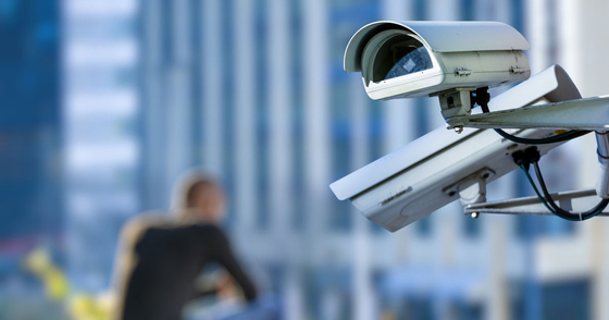 A surveillance camera in Seoul, in a photo shared by the city government. The Seoul Metropolitan Government plans to expand the installation of AI-based CCTVs in the capital to prevent random attacks and crimes. [SEOUL METROPOLITAN GOVERNMENT] 