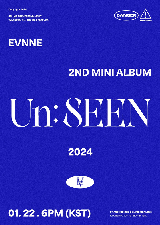 Teaser poster of EVNNE's upcoming EP ″Un: SEEN″ [JELLYFISH ENTERTAINMENT]
