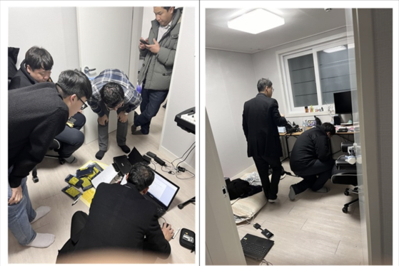 The images show the arrest of the operator of an illegal web novel sharing site that was shut down. [MINISTRY OF CULTURE, SPORTS AND TOURSIM]