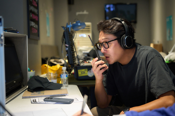 Actor-director Ha Jung-woo on the set of his upcoming film ″Lobby″ [MICHIGAN VENTURE CAPITAL]
