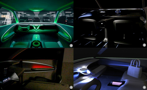  Hyundai Mobis' latest lights change color based on drivers' mood. [HYUNDAI MOBIS]