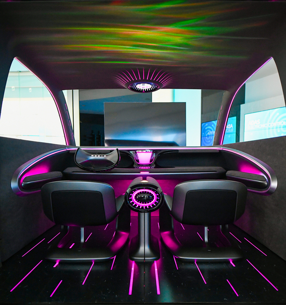 Hyundai Mobis' latest lights change color based on drivers' mood. [HYUNDAI MOBIS]