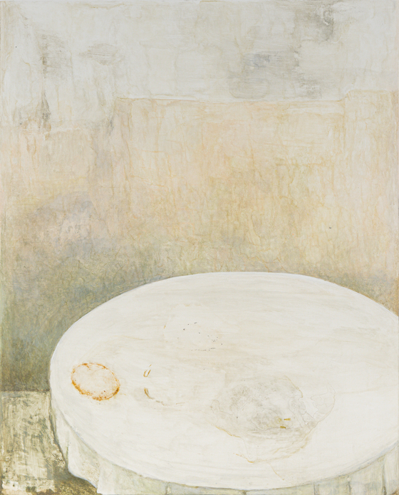 ″Still Life _ sediment″(2023) by artist Minsun, now on view at Thaddaeus Ropac Seoul [Thaddaeus Ropac]