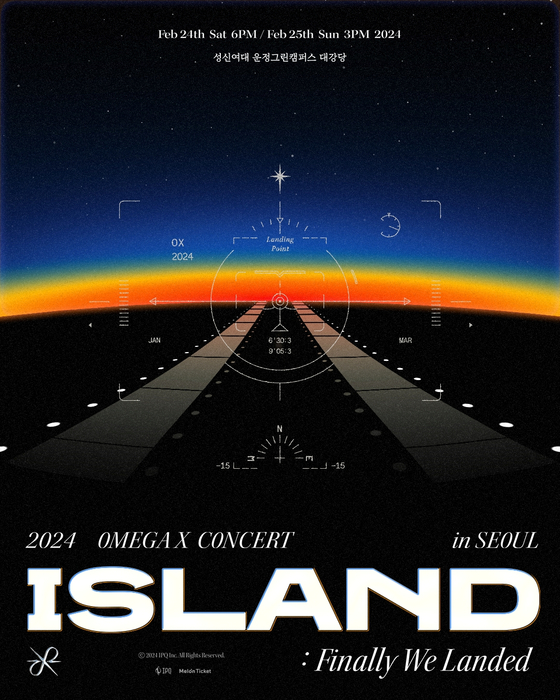 Poster of Omega X's first solo concerts in Korea [IPQ ENTERTAINMENT]