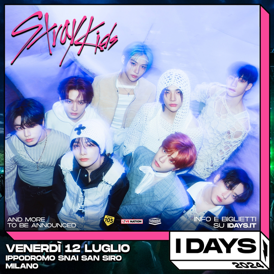 Stray Kids will headline the I-Days music festival on July 12, making Stray Kids the first K-pop boy band headliner of the festival. [I-DAYS]