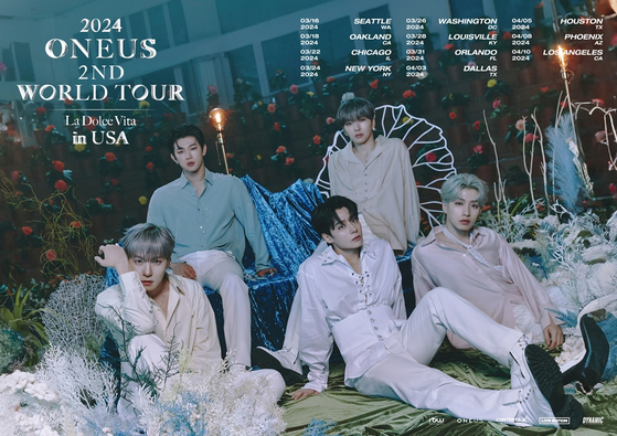 Boy band Oneus ″La Dolce Vita″ world tour poster [RBW]