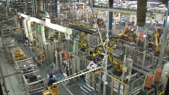 A production line at a factory [YONHAP]