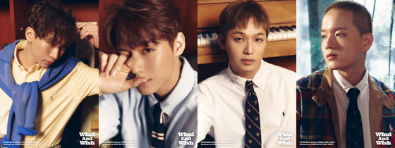 From left: Seo Eun-kwang, Lee Min-hyuk, Lim Hyuk-sik and Peniel of boy band BTOB [CUBE ENTERTAINMENT] 
