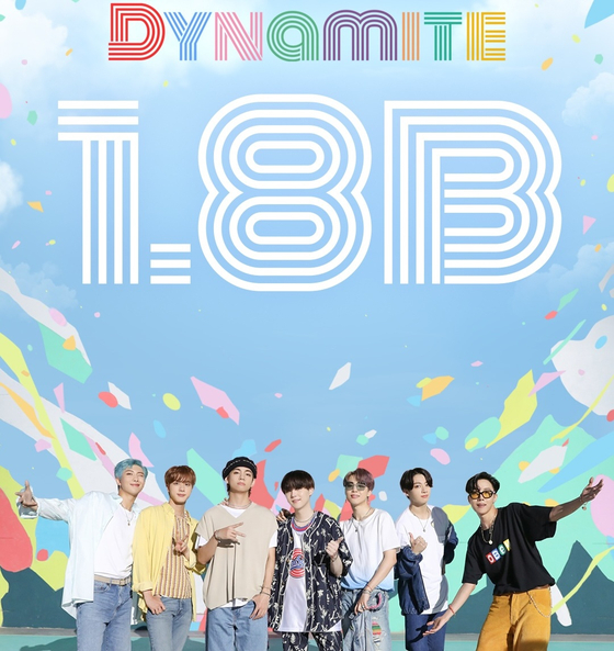  BTS’s music video for “Dynamite” surpassed 1.8 billion views on YouTube as of Friday, making it the band’s first music video to reach such numbers. [BIGHIT MUSIC]