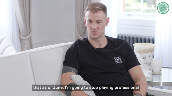 Celtic goalkeeper Joe Hart annouces his retirement. [ONE FOOTBALL] 