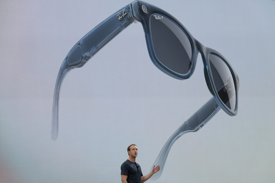 Meta CEO Mark Zuckerberg speaks during the tech giant's Connect developer conference Wednesday, Sept. 27, 2023, in the company based in California. [AP]