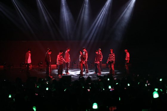 Boy band Omega X held its first concert in Korea, ″Island: Finally We Landed″ over the weekend, performing at Sungshin Women's University's Woonjung Green Campus Auditorium in Gangbuk District, northern Seoul. [IPQ] 