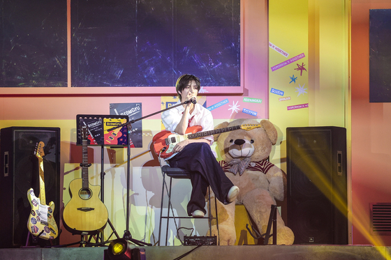 Boy band Tomorrow X Together performing at the ″2024 TXT Fanlive Present X Together,″ a meet and greet held on March 2 and 3 to celebrate the band's fifth anniversary of debut [BIGHIT MUSIC]