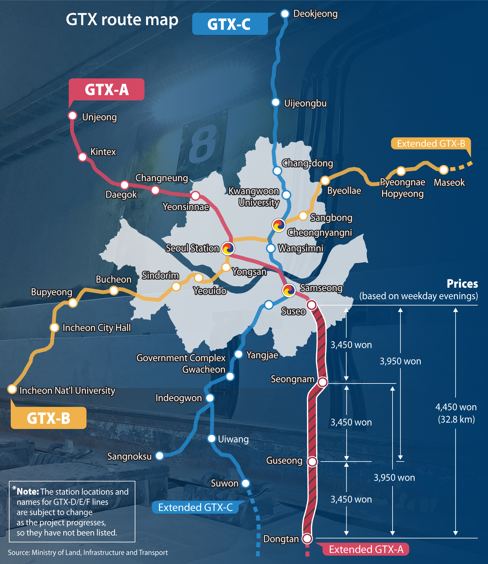 GTX route map [NAM JUNG-HYUN]