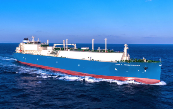 A liquefied natural gas (LNG) carrier constructed by Hanwha Ocean [HANWHA OCEAN]