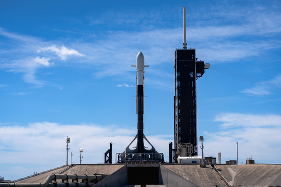 South Korea's second spy satellite ahead of liftoff on a SpaceX Falcon 9 rocket at the John F. Kennedy Space Center in Florida on Sunday. [DEFENSE MINISTRY] 