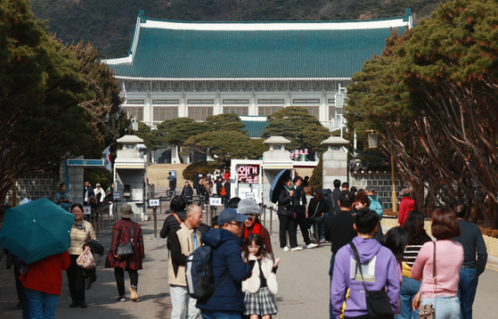 The Blue House, or Cheongwadae, opened its doors to the public since May 2022. [YONHAP]