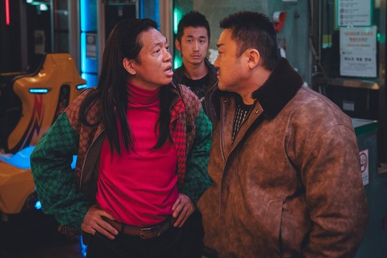 Park Ji-hwan, left, and Ma Dong-seok. [ABO Entertainment]