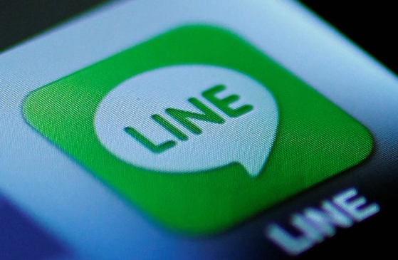 A screenshot of the popular messaging app Line [REUTERS/YONHAP]