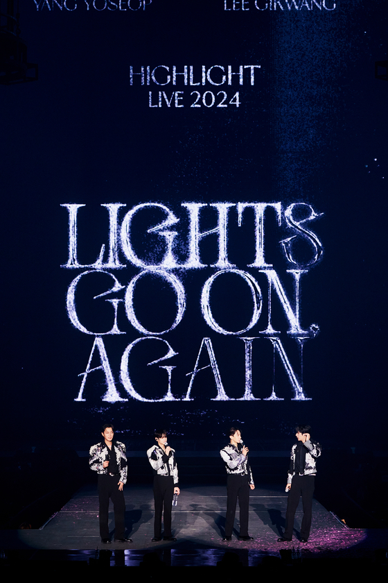 Boy band Highlight held its ″Lights Go On, Again″ concert at the KSPO Dome in Songa District, southern Seoul on Friday, Saturday and Sunday. ″Lights Go On, Again″ was the first time that Highlight was able to officially call themselves Beast, again, after coming to an agreement with Cube Entertainment in April. [AROUND US ENTERTAINMENT]