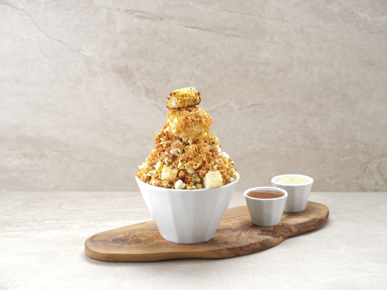 Chodang oksusu (sweet corn) bingsu at Grand InterContinental Seoul Parnas in Gangnam District, southern Seoul [GRAND INTERCONTINENTAL SEOUL PARNAS]
