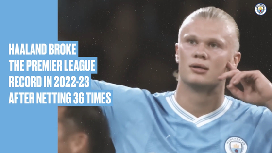 Manchester City forward Erling Haaland bids to win the Premier League golden boot for a second successive season. [ONE FOOTBALL] 