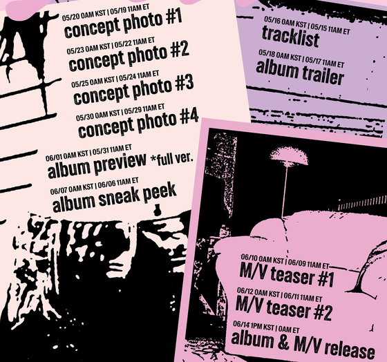 Release schedule for Nayeon's comeback EP [JYP ENTERTAINMENT]