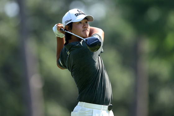 Kim Seong-hyeon plays a shot during the pro-am round prior to the Myrtle Beach Classic at Dunes Golf & Beach Club in Myrtle Beach, South Carolina on May 8.  [GETTY IMAGES]