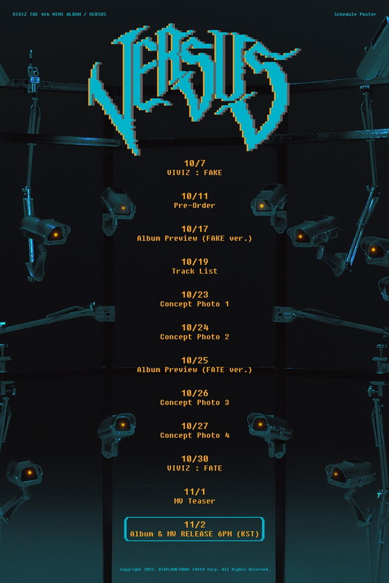 Viviz will drop its fourth EP “Versus” on Nov. 2 [BIG PLANET MADE ENTERTAINMENT]