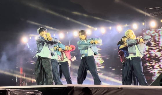 Boy band All(H)ours are up first. [CHO YONG-JUN]