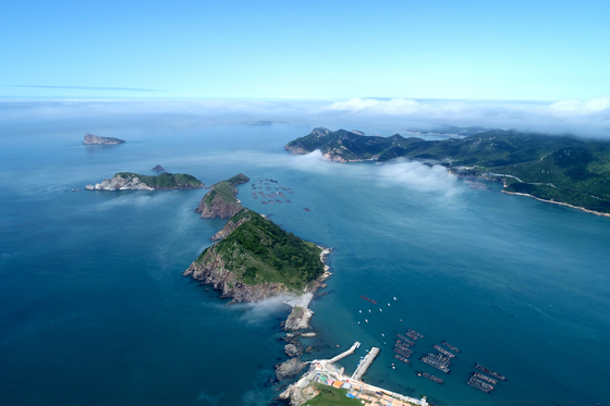 Aerial view of Jangdo Island [SINAN COUNTY]
