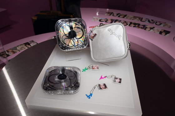 The special CDP edition of aespa's "Armageddon" album on display at the “Armageddon: The Mystery Circle” pop-up store [CHO YONG-JUN]